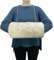 SwirlColor Hand Muffs, Tragbare Stilvolle Weiß Kunstpelz Handwärmer mit Umhängekordel Muff Handwärmer Damen Handmuff zum Wärmen der Hand im Winter mit Haken