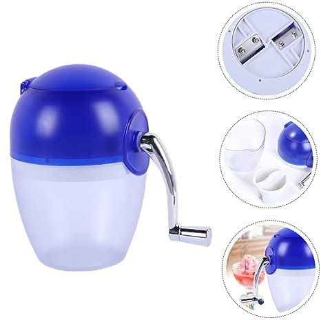 HONMEET Máquina Manual De Hielo Picado Trituradora De Hielo para y Bebidas Frías Casa Color Aleatorio