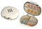 Koomuao Täglicher Pillen Organizer mit 6 Fächern,Pillendose für Unterwegs,Tragbares Mini Pillenbehälter,Kompakter Reise Tablettenbox,Reise Pillenbox für Medikamente,Vitamine, Fischöl usw (Beige-A)