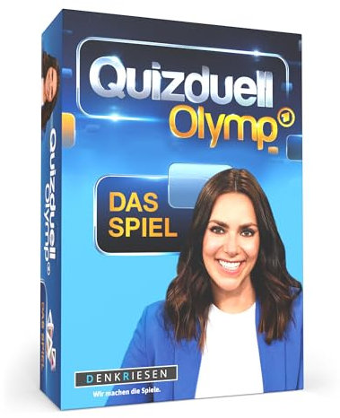 DENKRIESEN - Quizduell Olymp - Das Brettspiel | 4-12 Spieler | Die erfolgreiche Quizshow als spannendes Familienspiel | Ab 12 Jahren | Ideal für Quizliebhaber und Fans der TV-Show