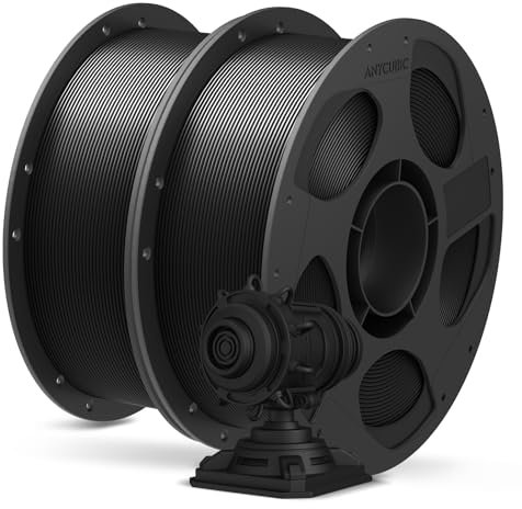 ANYCUBIC PLA+ Filament 1.75mm Schwarz, PLA Plus 3D Drucker Filament, Hohe Zähigkeit und Präzision -3D-Druckmaterialien, RFID für Intelligentes Drucken