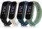 【4 Pezzi】 Cinturino Per Amazfit Band 5 Smartband,Cinturini in Silicone Morbido per Amazfit Band 5 Orologio (Nero+Luce stellare+Verde oliva+Blu scuro)
