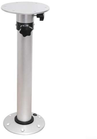 Pieds de table télescopiques réglables de 475 à 760 mm pour bateau et table rotative - Pied de base amovible pour camping-car, caravane, bateau