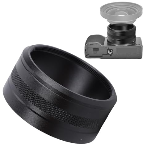 Plyisty 49mm Threaded Aluminum Alloy Lens Filter Adapter for GR3 Accessories, Replaces GA-1 Lens Adapter