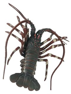 AMSLSIU Maine Hummer aus Plastik – Partydeko, Scherzartikel, Lernspielzeug für Kinder, realistische Hummerfigur aus Plastik, Deko für Luau und Strandpartys , Cyan , 20cm