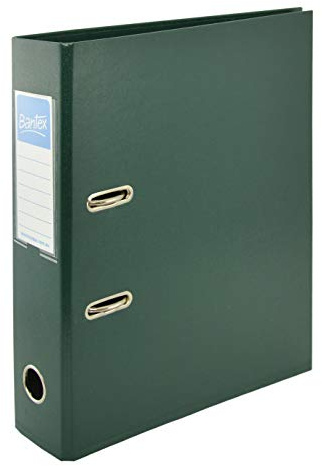 Bantex Lever Arch File PVC Slotted 70mm Spine A4 Green Ref 145004 [Pack of 10]