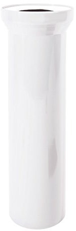 Sanitop-Wingenroth Anschlussrohr für Stand WC | WC-Ablaufstutzen mit Lippendichtung | Länge: 400 mm | 11 cm Durchmesser | Toilette Anschlussstutzen kürzbar | Kunststoff | Weiß | 21710 1, 400 Mm | Weiß