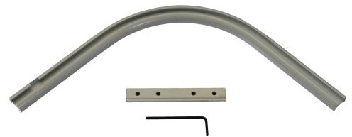 Liedeco Retourebogen, Vorhangschiene 150S, weiß, links