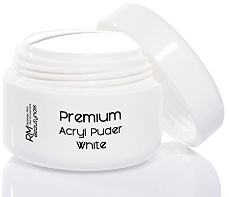 RM Beautynails 180g Acryl Puder Pulver French Weiss für Nageldesign in Studio Qualität 1er Pack