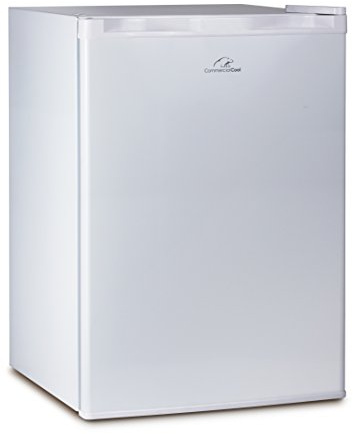 Commercial Cool CCR26W Compact Single Door Refrigerator and Freezer, 2.6 Cu. Ft. Mini Fridge, White