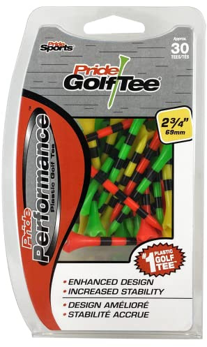 PRIDE GOLF TEE golf spikes 2-3/4 Inch Tees, Fruit Mix, 2.75 US