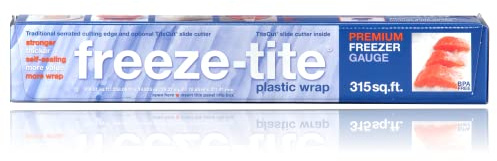 Freeze-Tite Plastic Freezer Wrap, 315-Square Feet x 14 5/8-Inch Roll (Pack of 2)