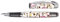 Ergonomic fountain pen for left handed for school/college - ONLINE College Love Tunes - solid medium nib, soft grip part, for standard ink cartridges, refillable, ideal for beginners/pupils/students