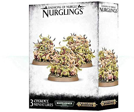 Games Workshop 99129915037 Daemons Of Nurgle Nurglings Plastic Kit, Black, 5.33 x 22.6 x 15.5 cm