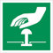 Notaus Rettungszeichen Rettungswegschild Aufkleber Nachleuchtend ASR A1.3 400 x 400 mm