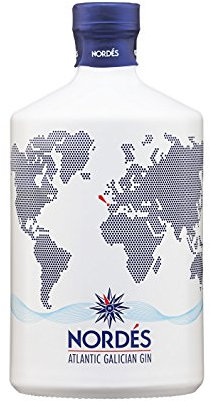 NORDÉS Premium Gin | Made from a Portion of Wine Alcohol and 6 Galician Botanicals. Fresh, Aromatic and Well-Balanced Flavour. 40% Alcohol Volume - Bottle Size 70cl