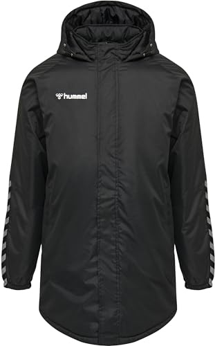 hummel Jungen Jacke Hmlauthentic Kids Bench Jacket, Black/White, 164, 205363-2114-164