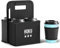 Hoku Global Portable Reusable Drink Carrier with Coffee Cup Sleeve - Insulated 4 Cup Holder Caddy - Sturdy Handle for Delivery Take Outs - Organizer Tote Bag for Hot Cold Drinks