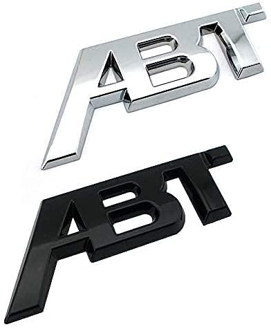 NsbsXs 2 Stück, ABT Logo Autoaufkleber, Für Auto Universal Car Styling Kofferraum Emblem Aufkleber Metall