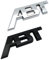 NsbsXs 2 Stück, ABT Logo Autoaufkleber, Für Auto Universal Car Styling Kofferraum Emblem Aufkleber Metall