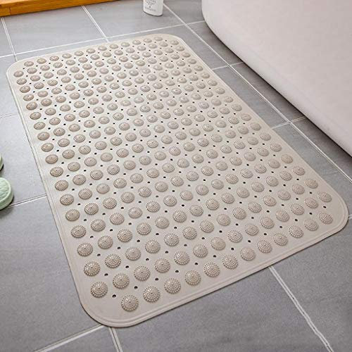 caihuashopping Bequeme Badezimmermatte Badewanne Dusche Matte, Badewanne Matte mit Abflussloch und Saugnapf, geeignet for alle Menschen, Multi-Color Optional Badteppich rutschfeste Badematte