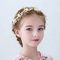 IYOU Princesse Fleur Casque Rose Perle Robe De Cheveux Cristal De Mariée Mariage Cheveux Accessoires pour Fleur Filles Sainte Communion