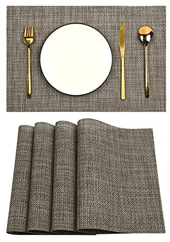 VIXDA 4 Teile/los PVC Streifen Öl Wasserdicht rutschfeste Küche Tischset Untersetzer Isoliermatte Untertasse Kaffeetasse Tischset Home Hotel Dekoration