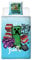 Minecraft Wende-Bettwäsche Blast 135 x 200 cm + 80 x 80 cm 100% Baumwolle Renforcé-Linon-Qualität Kinderbettwäsche TNT Creeper Enderman Crafting Zombie Enderdrache Skelett 2 Motive Reißverschluss