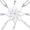 U7 Halskette für Damen Mädchen Edelstahl 8 Stk. Polygon Puzzle Anhänger Namenketten personalisiert Partnerketten Modeschmuck Accessoire für Freundschaft Familien Schwester