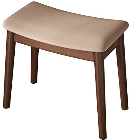 Schminkhocker Aus Massivholz Schuhwechselhocker Schreibtischhocker Klavierhocker Aus Holz Guzheng-Hocker Eichenmaterial Einfache Montage (Color : Brown, S : 45x27x46cm)