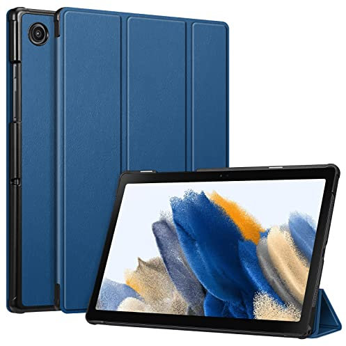 FINTIE Custodia per Samsung Galaxy Tab A8 10.5'' 2021 - Ultra Sottile Leggero Cover Protettiva Case con Auto Sveglia/Sonno per Tab A8 10.5 Pollici SM-X200/X205/X207 Tablet, Marine Blu