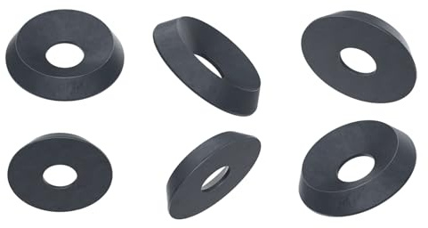 Black Countersunk Solid Cup Finishing Washers Stainless Steel Cup M3 M4 M5 M6 M8 - Pack of 10 (M3)