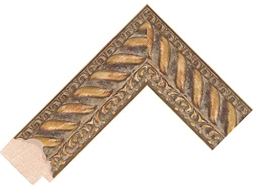 Customisable Bezel/Frame compatible with the Samsung Frame TV (55 inch) - Ornate Gold Frames (Venice Gold 50mm)