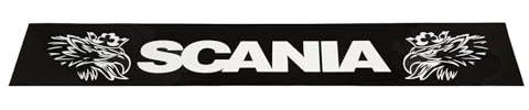 Paraspruzzo Lungo Posteriore in Gomma Dura per Camion SCANIA 240x35 cm Nero