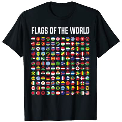 World Flag Outfit Ideas For Kids & International World Flags T-Shirt