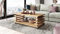 DC-3 Couchtisch Eiche Gold 120x60cm mit Ablage modern stabil vielseitig Wohnzimmertisch Beistelltisch Sofatisch Zeitloses Design platzsparend robust Wohnzimmer mit Rollen