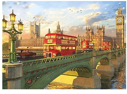 Jigsaw Puzzle, DIY Decoration Environmentally Smart London Bridge Jigsaw Educational Toys for Children Adults, 2000 Pieces