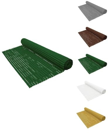 Jardin202 - Cañizo PVC Simple Cara 900gr/m² - Valla ocultación - Resistente a los Rayos UV protección contra el Viento | 1x3m (Verde)