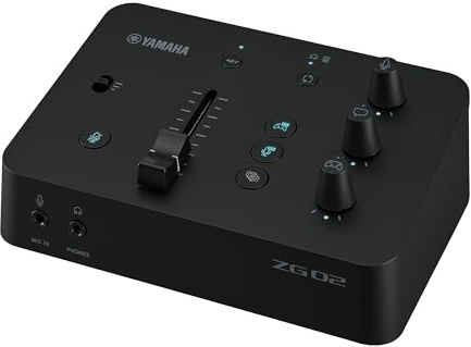 Yamaha Mezclador de juegos ZG02 para chat de voz y transmisión de juegos