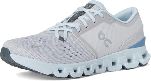 ON RUNNING Damen Cloud X 4 Sneaker, Silver/Chambray, 40 EU