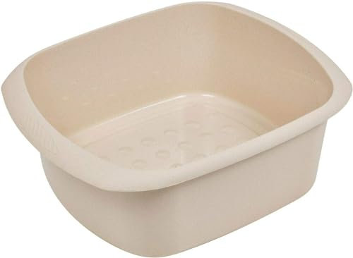 (Pack of 1) 11l Large Taupe RECTANGULAR Kitchen Household Cleaning Washing UP Bowl, 11L Capacity, Multipurpose use bowl…