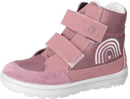 RICOSTA Mädchen Stiefel KIRA, Kinder Boots, Weite: Mittel, lose Einlage, RicostaTEX, Klettstiefel, Booties, wasserdicht, Sucre/Candy (320), 29 EU