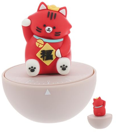 Hoement Minuteur Cuisine Mécanique Chat Minuterie Visuelle Ludique pour Garçon Fille Et Gestion du Étude Jeu