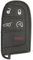 MXDDWLKJ Guscio Chiave Auto per Fiat per 500 per 500L per 500X 2016 2017 2018 2019 2020 3/4/5BTN Sostituzione Chiave A Distanza Borsette Auto Chiave Caso SIP22 Car Key Shell(5 Buttons SUV)