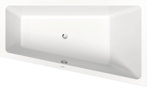 Duravit No.1 Einbau-Badewanne, Trapez, 1700x1000mm, 1 Rückenschräge rechts, weiß, 700509000000000