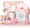 Geschenke für Frauen, Geburtstagsgeschenk für Frauen mit 12 OZ Edelstahl Weinbecher und Decke, Geschenke für Freundin Schwester zum Geburtstag Weihnachten,Mama,Ehefrau Geburtstagsgeschenk Geschenkset