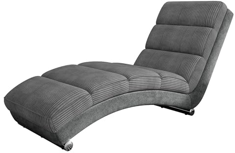 Mirjan24 Relaxliege Holiday Cord, Polstersessel Loungesessel Liegesessel Farbauswahl Relaxsessel Modern Wohnmöbel (Kronos 22 + Poso 22)