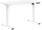 OSP Home Furnishings Primo Elektrisch höhenverstellbarer Bürotisch mit Haken, weiß, 1,2 m breit