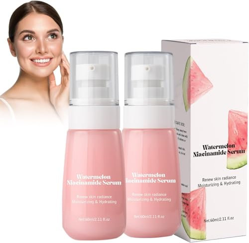 2Pc Wassermelone Niacinamid Serum,Watermelon Glow Niacinamide Moisturize Serum,Watermelon Glow Niacinamide,Wassermelonen-Niacinamid-Serum,Extrakt Aufhellend Und Feuchtigkeitsspendend