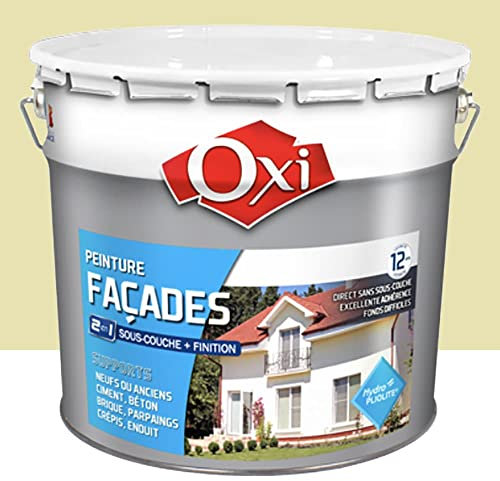 Oxi Peinture façade Hydro-pliolite 2 en 1 Ton pierre 10 L